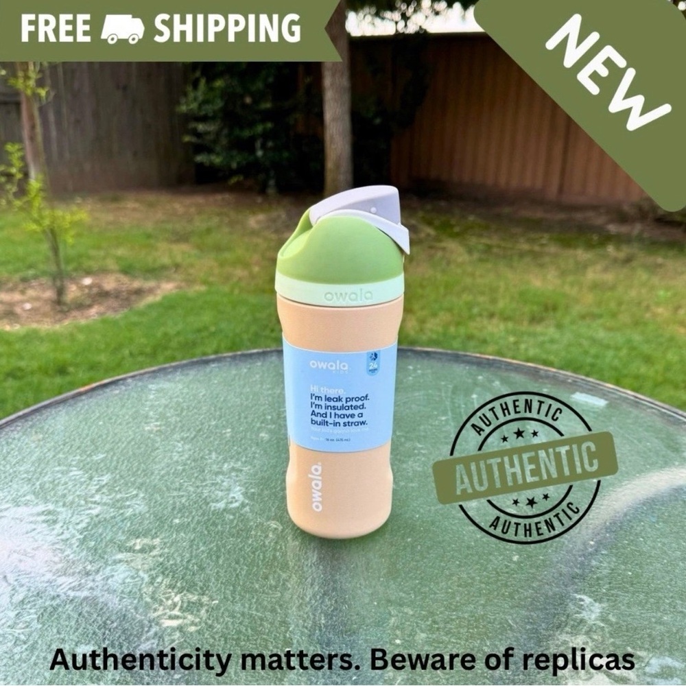 Owala Kids FreeSip Water Bottle/ 16oz/ Color: SandBox-Free Shipping